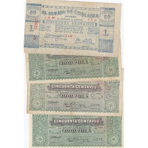 Mexico 50 Centavos- 20 Pesos 1914 (9) Chihuahua