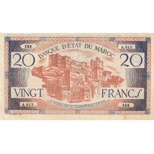 Morocco 20 Francs 1943