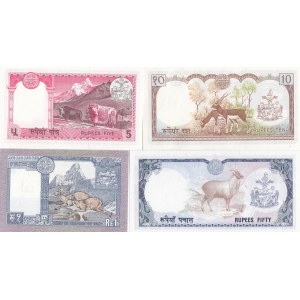 Nepal 1-50 Rupees 1974 (4)