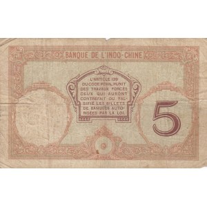New Hebrides 5 Francs 1941