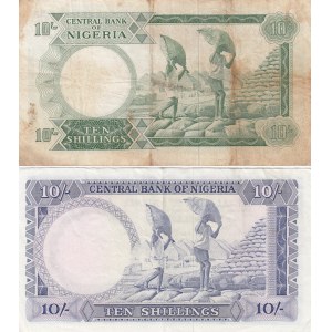 Nigeria 10 Shillings 1967, 1968 (2)