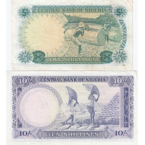 Nigeria 5 & 10 Shillings 1968 (2)