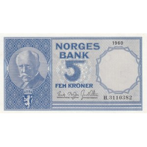 Norway 5 Kroner 1960