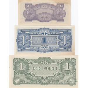Oceania 1/2 Shilling- 1 Pound 1942 (3)