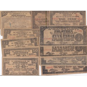 Philippines 10 Centavos-10 Pesos 1942 (12) Cebu