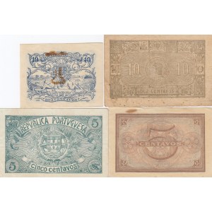 Portugal 5 & 10 Centavos 1917,18 (4) Casa da Moeda