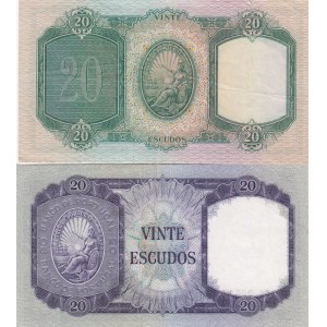 Portugal 20 Escudos 1954 & 1960 (2)