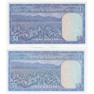 Rhodesia 1 Dollar 1976 & 1979 (2)