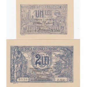 Romania 1 & 2 Lei 1920 (2)