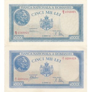 Romania 5000 Lei 1943,45 (2)