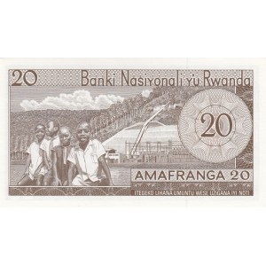 Rwanda 20 Francs 1969