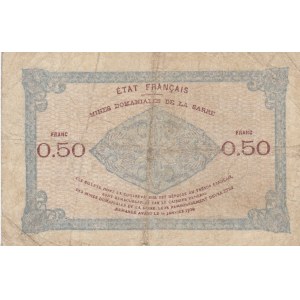 Saar 50 Centimes 1919