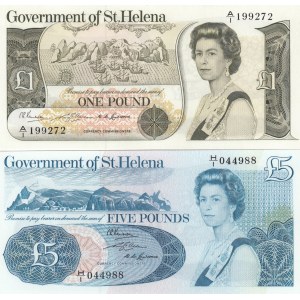 Saint Helena 1 & 5 Pounds 1976 (2)