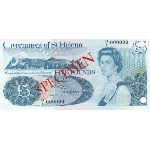 Saint Helena 5 Pounds 1976 specimen