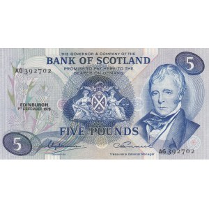 Scotland 5 Pounds 1975