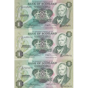 Scotland 1 Pound 1977,78,80 (3)