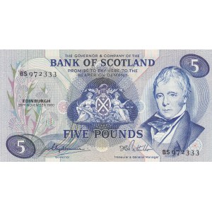 Scotland 5 Pounds 1980
