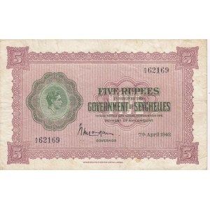 Seychelles 5 Rupees 1942