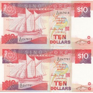Singapore 10 Dollars 1988 (2)