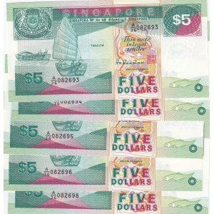 Singapore 5 Dollars 1989 (5)