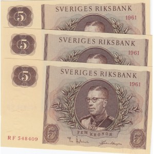 Sweden 5 Kronor 1961 (3)