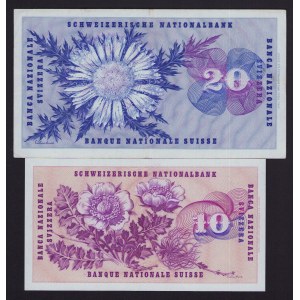 Switzerland 10 francs 1970 and 20 francs 1969 (2)