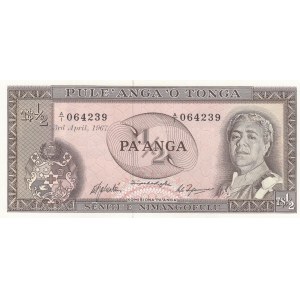 Tonga 1/2 Pa'anga 1967