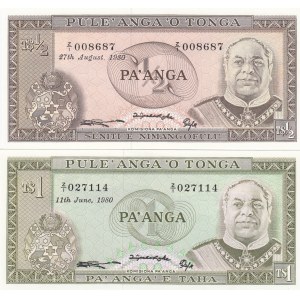Tonga 1/2 &1 Pa'anga 1980 replacements