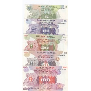Uganda 5-100 Shillings 1982 (5)