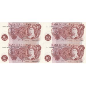 Great Britain 10 Shillings 1962-66 (4)