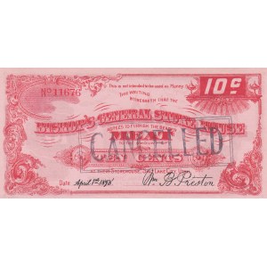 USA 10 Cents 1898 Utah
