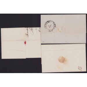 Russia, Estonia - Group of prephilately envelopes Reval-Pernau 1821, 1839, 1844 (3)