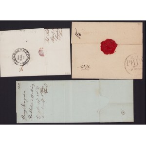 Russia, Estonia - Group of prephilately envelopes to Pärnu from Stockholm 1830 & Riga 1837, 1851 (3)