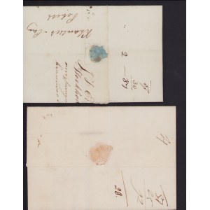 Russia, Estonia - Group of prephilately envelopes Stockholm-Reval 1836, 1841 (2)