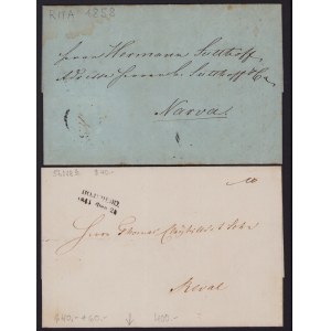 Estonia Group of prephilately envelopes 1844, 1858 (2)