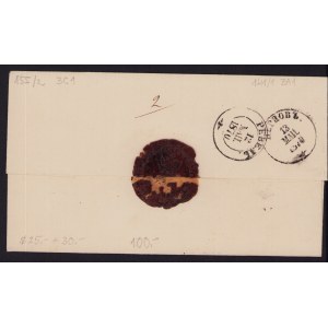 Estonia, Russia Cancelled envelope Reval to Pärnu, 1870