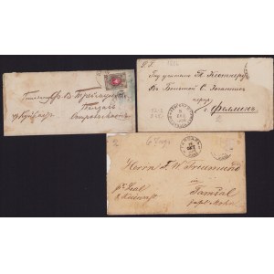 Estonia, Russia - Group of envelopes 1879, 1882, 1886 (3)