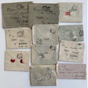 Group of envelopes - mostly Russia, letters to Fellin 1913-1915 (32)