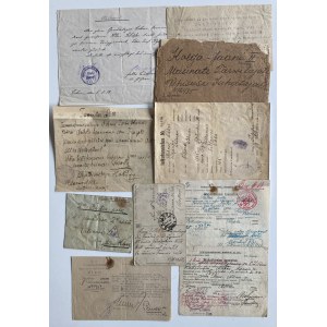 Estonia, Germany - Group of envelopes, postcard & documents 1918-1920 (9)