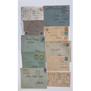 Estonia Group of envelopes & postcards 1919-1920 (10)