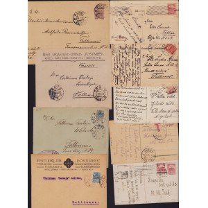 Group of Estonian envelopes & postcards 1919-1921 (9)