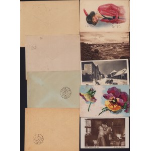 Group of Estonian envelopes & postcards 1919-1921 (9)
