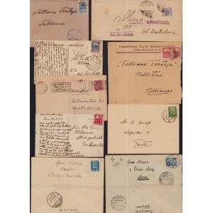 Estonia Group of envelopes & postcards 1920-1933 (9)