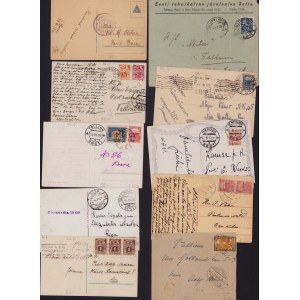 Estonia - Group of envelopes & postcards 1921-1925 (10)