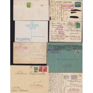Estonia, Netherlands, Russia USSR - Group of envelopes & postcards 1921-1941 - Special stamps (8)