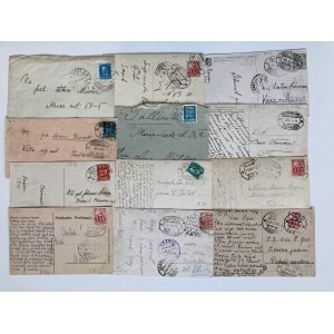 Estonia Group of envelopes & postcards 1924-1938 - with Postvagun stamps (12)
