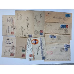 Estonia Group of envelopes & postcards 1926-1929 - some registered letters (11)