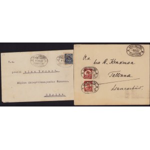 Estonia Group of Envelopes 1927-1932 - Valk-Tallinn & Valk-Jrboska Postvagun (2)