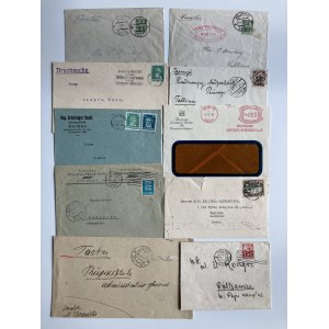 Estonia, Latvia, Germany Group of envelopes 1927-1929 - Lottery (10)