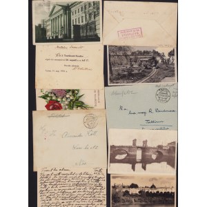 Estonia, Germany Group of postcards & envelopes 1929-1937 - Invitation to Tartu exhibition (10)